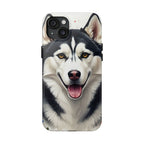 Siberian Husky Watercolor Wildflower Field Phone Case | Premium Dog Prints | Tritan — view 7 of 28