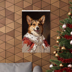 Pembroke Welsh Corgi Kings & Queens Royal Portrait Matte Poster, Regal Dog Art Print, Pembroke Welsh Corgi Lover Gift, Wall Art