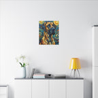 Great Dane Post-Impressionist Oil Painting Stretched Canvas Wall Art | Dog Lover Gift | Giant Breed Decor