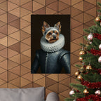 Yorkshire Terrier Renaissance Royal Portrait Matte Poster, Regal Dog Art Print, Yorkshire Terrier Lover Gift, Wall Art