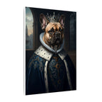 French Bulldog Kings & Queens Royal Portrait Canvas Wall Art, Regal Dog Painting, French Bulldog Lover Gift, Stretched Canvas