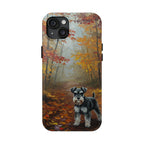 Acrylic Miniature Schnauzer - Autumn Woods | Tough Phone Case