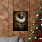 German Shorthaired Pointer Renaissance Royal Portrait Matte Poster, Regal Dog Art Print, German Shorthaired Pointer Lover Gift, Wall Art