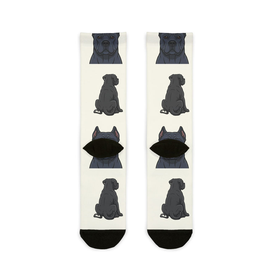 Cane Corso Socks | Fun All Over Print Dog Socks | Cane Corso Mom Gift | Cute Crew Socks for Dog Lovers | Stocking Stuffer