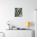 French Bulldog Post-Impressionist Oil Painting Canvas Wall Art Decor Gift for Dog Lovers