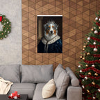 Australian Shepherd Kings & Queens Royal Portrait Matte Poster, Regal Dog Art Print, Australian Shepherd Lover Gift, Wall Art