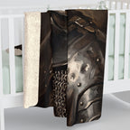 Border Collie Medieval Knight Portrait Regal Throw Blanket | Premium Dog Art | Tritan