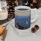 Acrylic Beagle - Mountain Overlook | Ceramic Mug 11oz