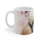 Poodle Watercolor Butterfly Bloom Coffee Mug | Premium Dog Prints | Tritan — secondary view