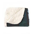 Rottweiler Low Poly Forest Sherpa Fleece Blanket | Dog Lover Gift