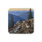 Acrylic Boxer - Mountain Overlook | Cork Back Coaster