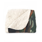 Beagle Low Poly Forest Sherpa Fleece Blanket | Dog Lover Gift