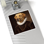 Labrador Retriever Renaissance Royal Portrait Sticker, Dog Portrait Vinyl Decal, Kiss-Cut Sticker, Labrador Retriever Lover Gift