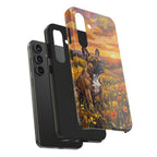 French Bulldog Acrylic Gallery Print Sunset Prairie Phone Case | Premium Dog Prints | Tritan — detail view