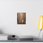 Shiba Inu Acrylic Painting Canvas Wall Art | Autumn Woods Dog Decor | Cute Shiba Gift for Dog Lovers | Pet Portrait Print