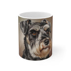 Miniature Schnauzer Oil Portrait Ceramic Mug 11oz | Premium Dog Art | Tritan