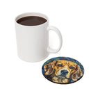 Beagle Coaster | Post-Impressionist Oil Painting Dog Art | Pet Lover Gift & Home Decor