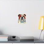 Comic Book English Bulldog Canvas — Bold Dog Wall Art