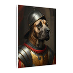 Cane Corso Medieval Knight Portrait Canvas Wall Art, Regal Dog Painting, Cane Corso Lover Gift, Stretched Canvas
