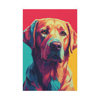 Labrador Retriever Pop Art Canvas Print, Dog Wall Art for Lab Lovers, Pet Decor Gift