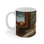 Acrylic Cavalier King Charles Spaniel - Winter Hearth | Ceramic Mug 11oz