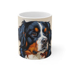 Bernese Mountain Dog Oil Portrait Ceramic Mug 11oz | Premium Dog Art | Tritan