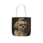 Shih Tzu Tote Bag | Painterly Dog Art Canvas Tote | Shih Tzu Mom Gift | Dog Lover Market Bag | Pet Portrait Accessory