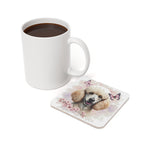 Poodle Watercolor Butterfly Bloom Drink Coaster | Premium Dog Prints | Tritan