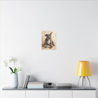 Blue Staffy — Painted Portrait Canvas
