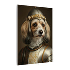 Havanese Medieval Knight Portrait Canvas Wall Art, Regal Dog Painting, Havanese Lover Gift, Stretched Canvas