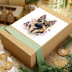 German Shepherd Watercolor Butterfly Bloom Kiss-Cut Stickers | Premium Dog Prints | Tritan — view 10 of 12