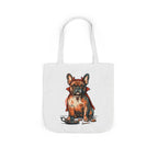 French Bulldog Halloween Tote Bag | Devil Dog Canvas Tote | Tritan