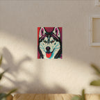 Pop Art Husky Canvas — Bold Dog Wall Art