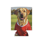Labrador Retriever Can Cooler | Oil Painting Soccer Dog Portrait Gift | Custom Pet Lover Can Cooler | Dog Art for Labrador Owners