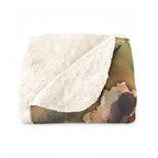 Poodle Watercolor Autumn Path Throw Blanket | Premium Dog Art | Tritan