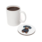 Dachshund Low Poly Cool Jewel Cork Back Coaster | Dog Lover Gift