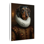 Dachshund Renaissance Royal Portrait Canvas Wall Art, Regal Dog Painting, Dachshund Lover Gift, Stretched Canvas