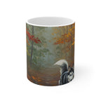 Acrylic Siberian Husky - Autumn Woods | Ceramic Mug 11oz