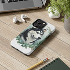 Siberian Husky Watercolor Botanical Wreath Phone Case | Premium Dog Prints | Tritan — view 12 of 28