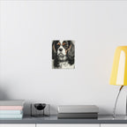 Cavalier King Charles Spaniel Charcoal Portrait Canvas Wall Art | Dog Lover Gift | Pet Memorial Decor