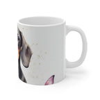 Dachshund Watercolor Butterfly Bloom Coffee Mug | Premium Dog Prints | Tritan — view 3 of 4