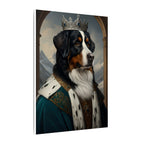 Bernese Mountain Dog Kings & Queens Royal Portrait Canvas Wall Art, Regal Dog Painting, Bernese Mountain Dog Lover Gift, Stretched Canvas
