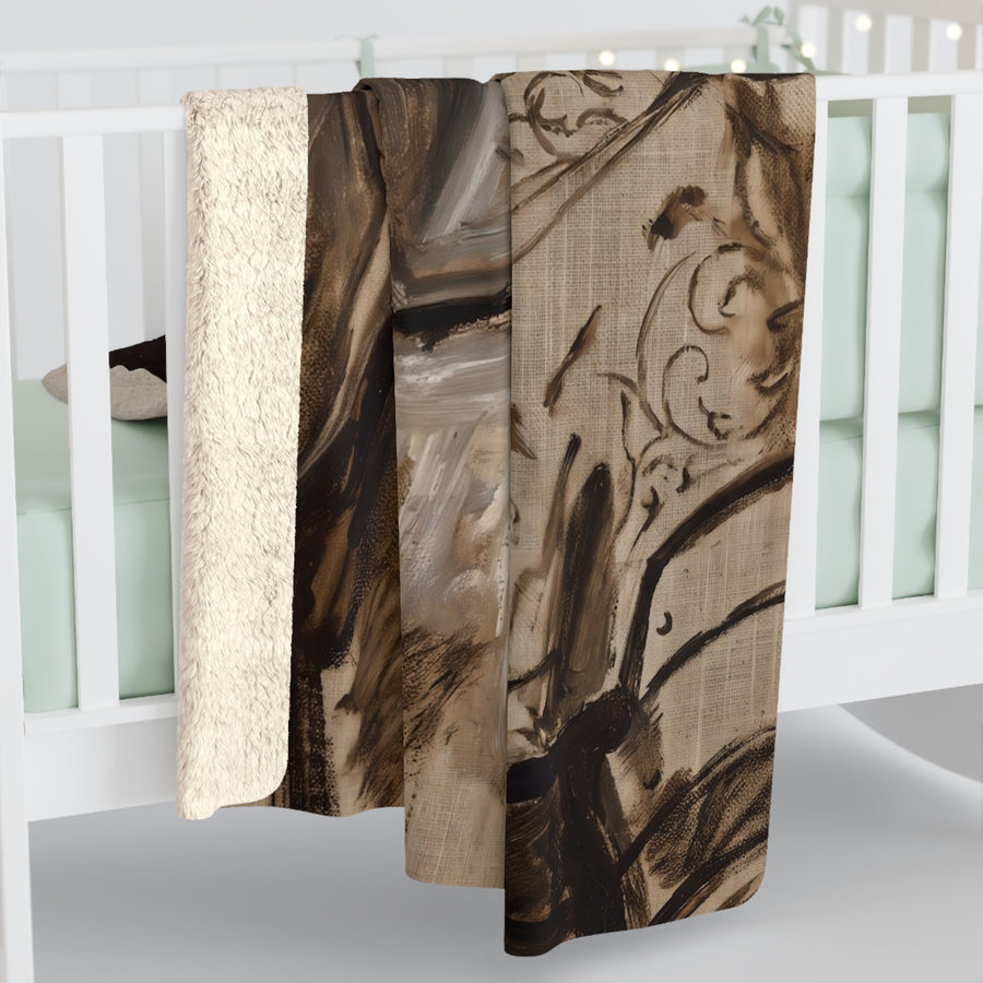 Labrador Retriever Medieval Knight Portrait Regal Throw Blanket | Premium Dog Art | Tritan