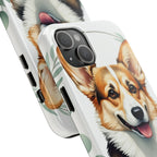 Corgi Watercolor Botanical Wreath Phone Case | Premium Dog Prints | Tritan — view 20 of 28