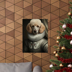 Poodle Renaissance Royal Portrait Matte Poster, Regal Dog Art Print, Poodle Lover Gift, Wall Art