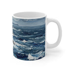 Rottweiler Acrylic Gallery Print Coastal Cliffside Coffee Mug | Premium Dog Prints | Tritan — view 3 of 4