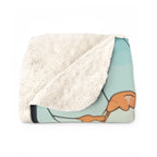 German Shepherd Low Poly Prairie Sherpa Fleece Blanket | Dog Lover Gift