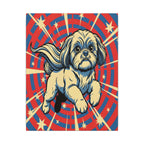 Shih Tzu Comic Book Canvas Art - Dynamic Pop Art Dog Print for Retro Wall Decor