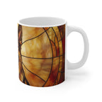 German Shepherd Low Poly Warm Jewel Ceramic Mug 11oz | Dog Lover Gift
