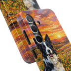 Border Collie Acrylic Gallery Print Sunset Prairie Tough Phone Case | Dog Lover Gift — view 22 of 24